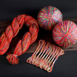 端午节五彩线手绳半成品线材绳子diy手工编织小宝宝儿童手链脚链