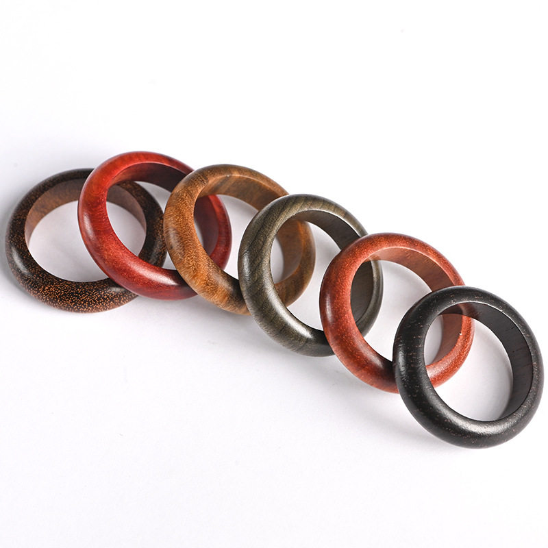 SANDALWOOD RINGS MENS AND WOMENS FINGER RINGS BUDDHA BEADS RUNNING RINGS ACCESSORIES EBONY ROSEWOOD GREEN SANDALWOOD SOUR BRANCHES FLOWERS PEARS COUPLE RINGS WRENCHES