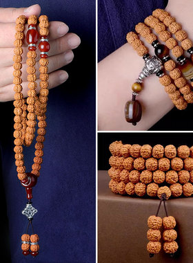 印尼小金刚菩提手串男士108颗念珠盘玩佛珠女手饰文玩菩提子手链