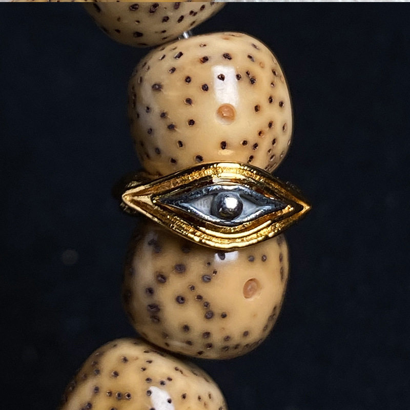 8k天眼佛眼卡环文玩星月金刚菩提跑环法眼金眼凤眼diy佛珠配饰