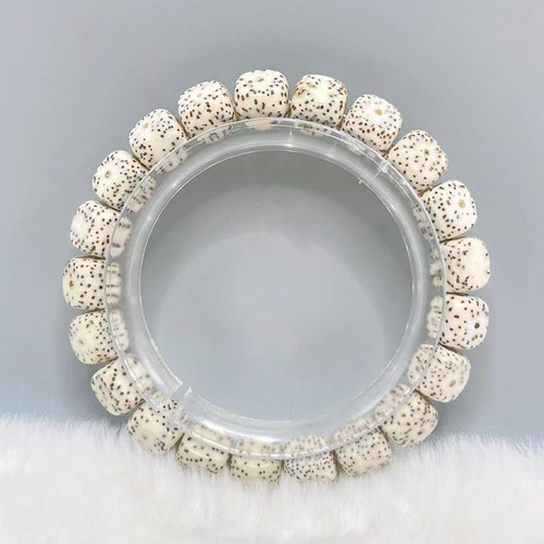 天然星月菩提子六方雕刻手串