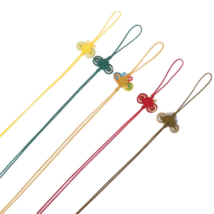 diy手工编织手机链绳饰品配件花结小中国结书签挂绳包挂绳香包挂