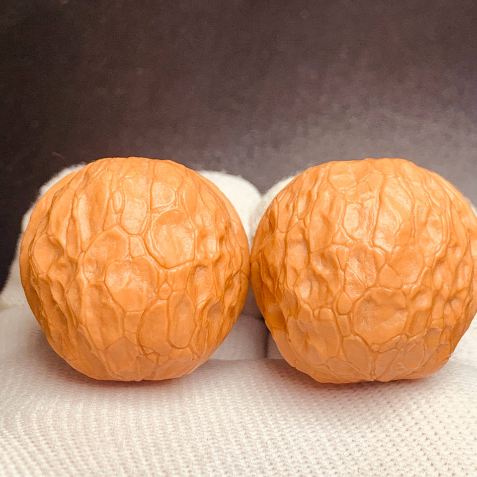 云南野外生铁核桃【罗汉头】粗筋蛇皮蟒纹元宝佛手皮质好桩形圆润