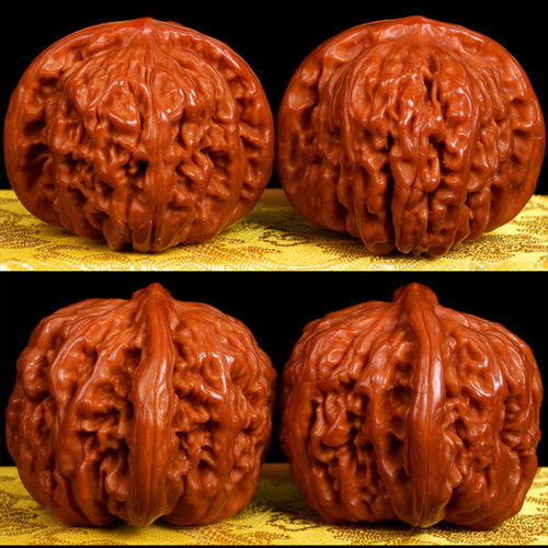 极速文玩核桃四座楼狮子头手w把件机刷包浆官帽盘玩男士手玩麻核