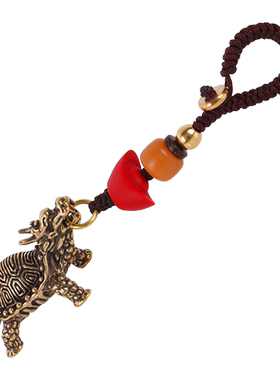 属龙人虎年佩戴运财吊坠钥匙扣