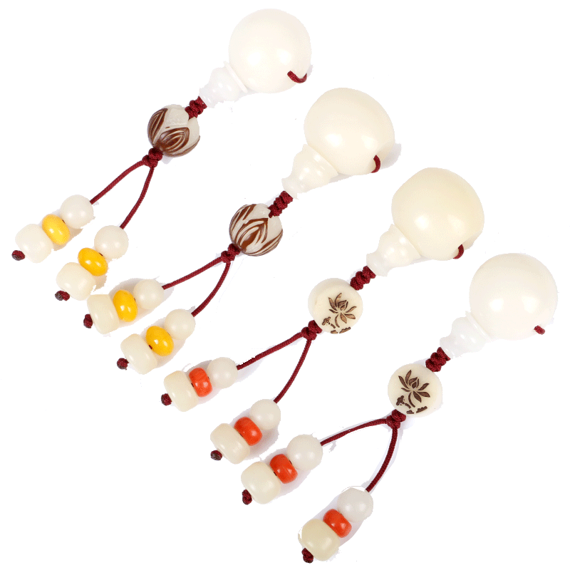 文玩白玉菩提星月金刚三通佛头