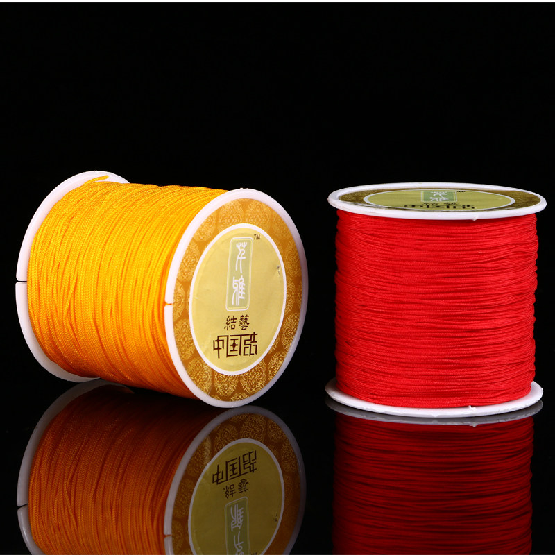 RED ROPE HAND-WOVEN LANYARD WOVEN BRACELET ROPE NECKLACE ROPE NATAL YEAR RED ROPE CHINESE KNOT WIRE 72 LINE