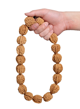 天然野品白狮子头核桃闷尖四座楼