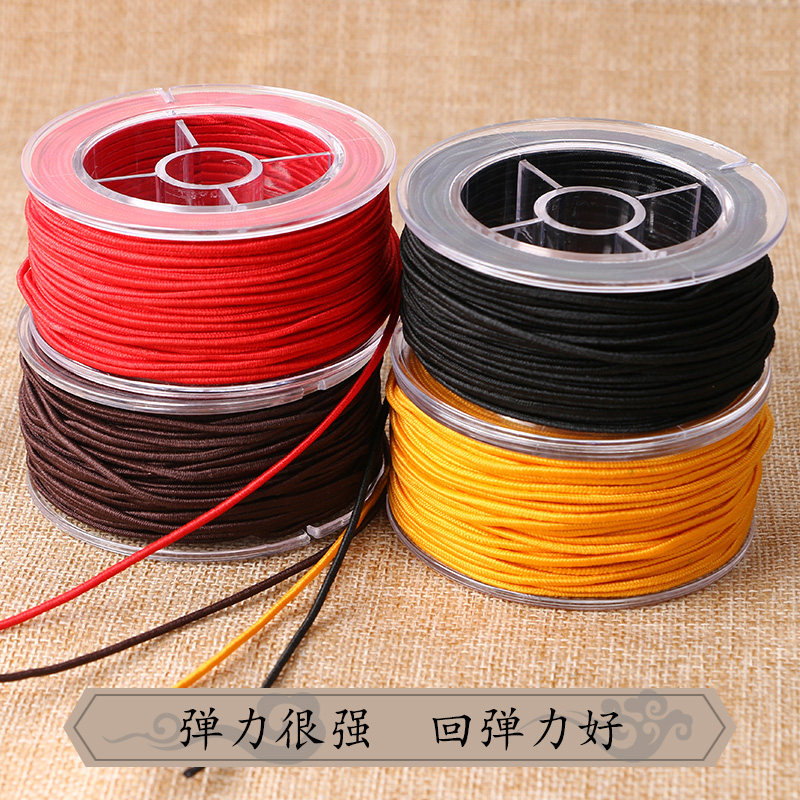 CORE-SPUN ELASTIC THREAD BRACELET ROPE PLAY BUDDHA BEAD THREAD BEAD WIRE DIAMOND ROSEWOOD STAR MOON BRACELET BEADED ROPE