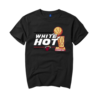 詹姆斯4夺冠领奖服庆祝短袖T恤球迷款热火骑士湖人夺冠游行半袖衫