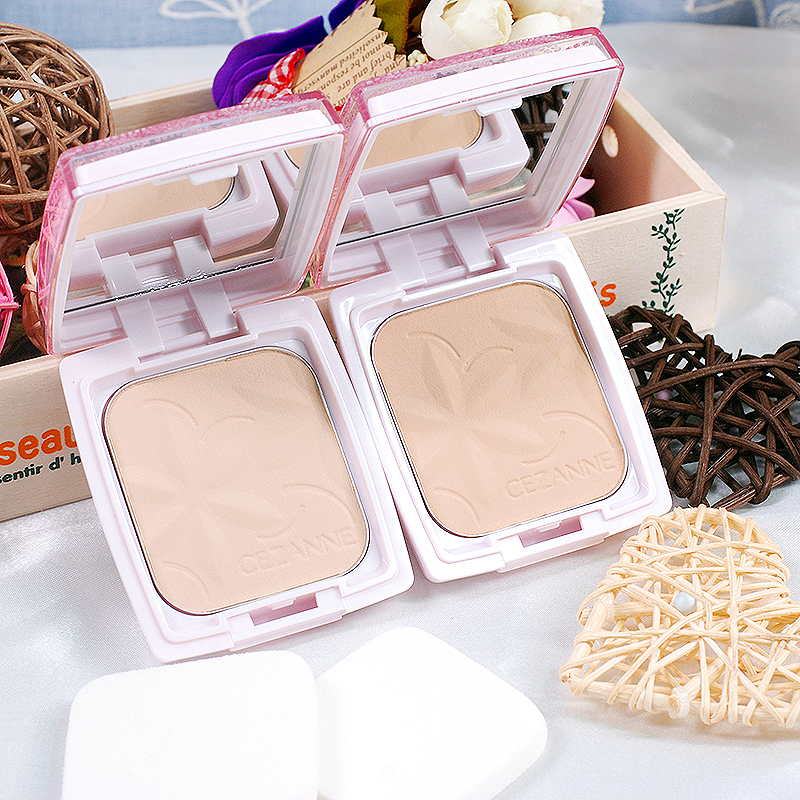 保税 日本Cezanne倩丽干湿两用遮瑕粉饼防晒定妆持久隐形毛孔哑光