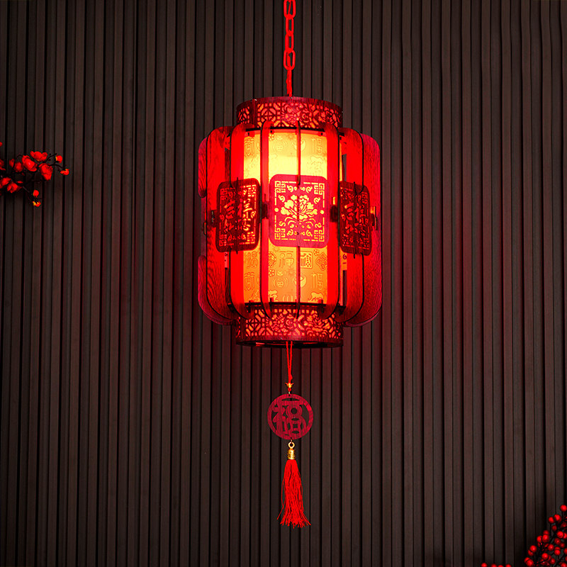 灯笼春节新年宫灯2026仿古阳台大门口高端旋转挂饰新款过年中式