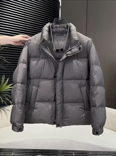 2025新款羽绒服男款冬季高级感加厚高充绒量袄子短款潮牌帅气外套