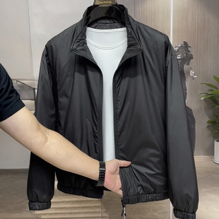 秋冬双面穿轻薄羽绒服夹克男款韩版潮流百搭青年商务气质外套褂子