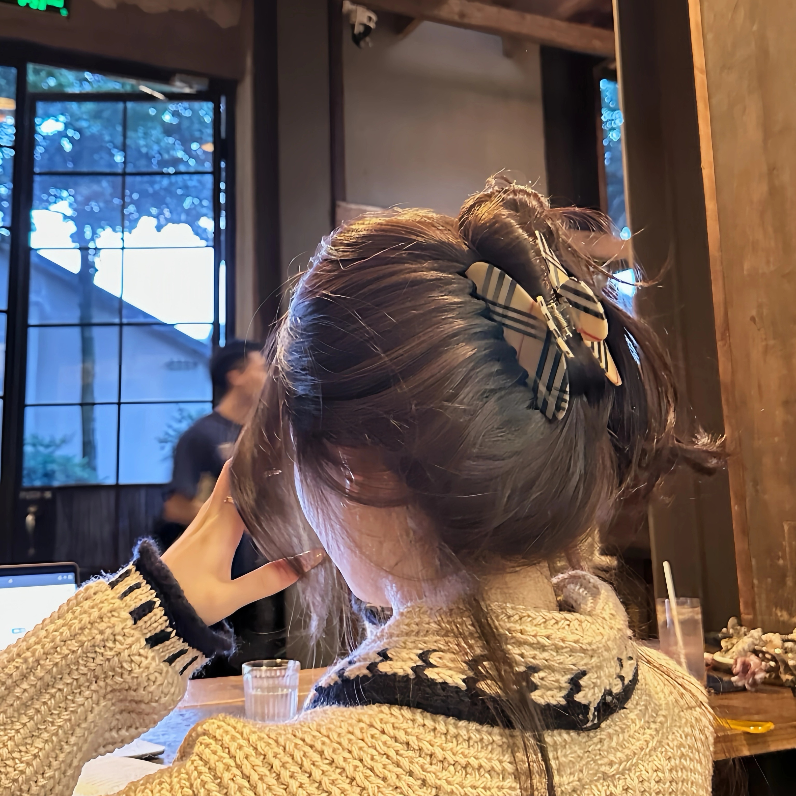 秋冬美拉德◆BBR格纹抓夹新款高级感醋酸大号轻奢简约鲨鱼夹发饰