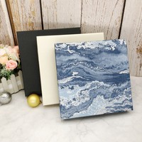 包裝盒大號正方形禮相冊盤子扁盒禮物包裝盒硬紙盒天地蓋印圖LOGO