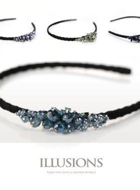 【特清不退换】illusions [夜空礼花] 进口奥晶头发箍