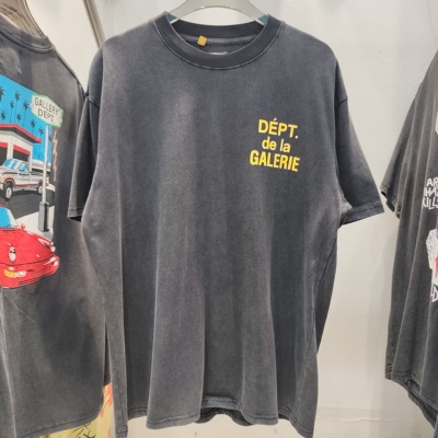fgss GALLERY DEPT 2025新款美式潮牌高街复古洗水做旧短袖T恤
