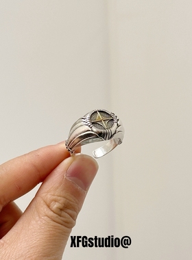 复古做旧十字架戒指男士食指戒女