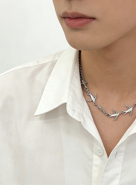 荒野中的飞鸟项链男女潮ins小众