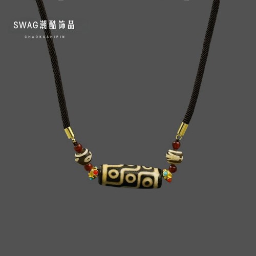 2025新款本命年复古藏式天珠项链