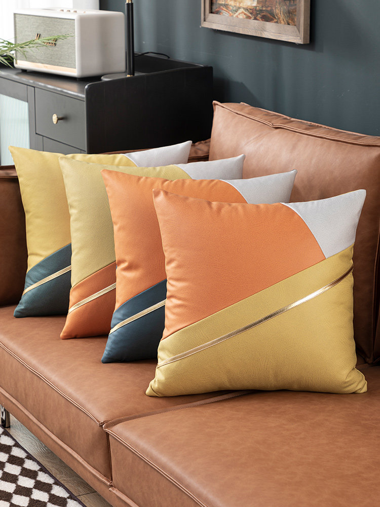 高级感科技布抱枕拼色沙发客厅靠枕轻奢靠垫抱枕套欧式靠背垫定制,居家布艺,靠垫/抱枕,淘宝优惠券,粉丝福利购,淘宝优惠卷