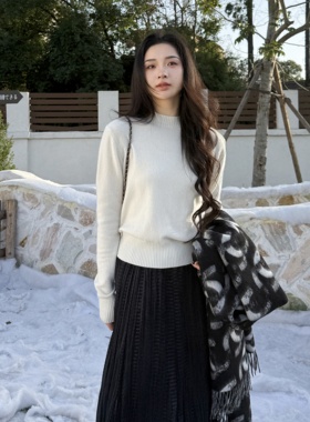 理想国丨Baby Cashmere丨100山羊绒丨圆领羊绒衫-MY6449