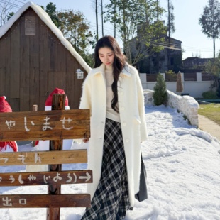 型单面呢翻领大衣 宽松版 MY6397 羊毛·羊绒拉毛面料 风中有诗