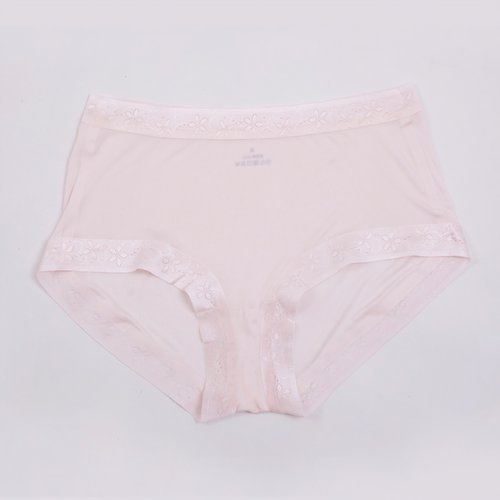 100桑蚕丝｜euri薄款高弹蕾丝边中腰舒适真丝女三角内裤-MY5807