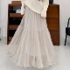 真丝内衬半身裙 华尔兹 100桑蚕丝16姆米双绉里衬网纱裙 MY4698