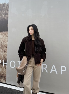 LIFE曼城丨反绒山羊皮丨巴恩风压格羊皮保暖鹅绒羽绒服-MY6375