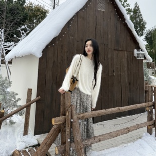 MY6310 慵懒氛围感柔软圆领羊绒衫 献给冬季 100山羊绒成衣拉毛