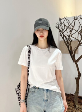 阈·回廊丨100匹马棉丨100支纯棉圆领极简大牌百搭短袖T恤-6802