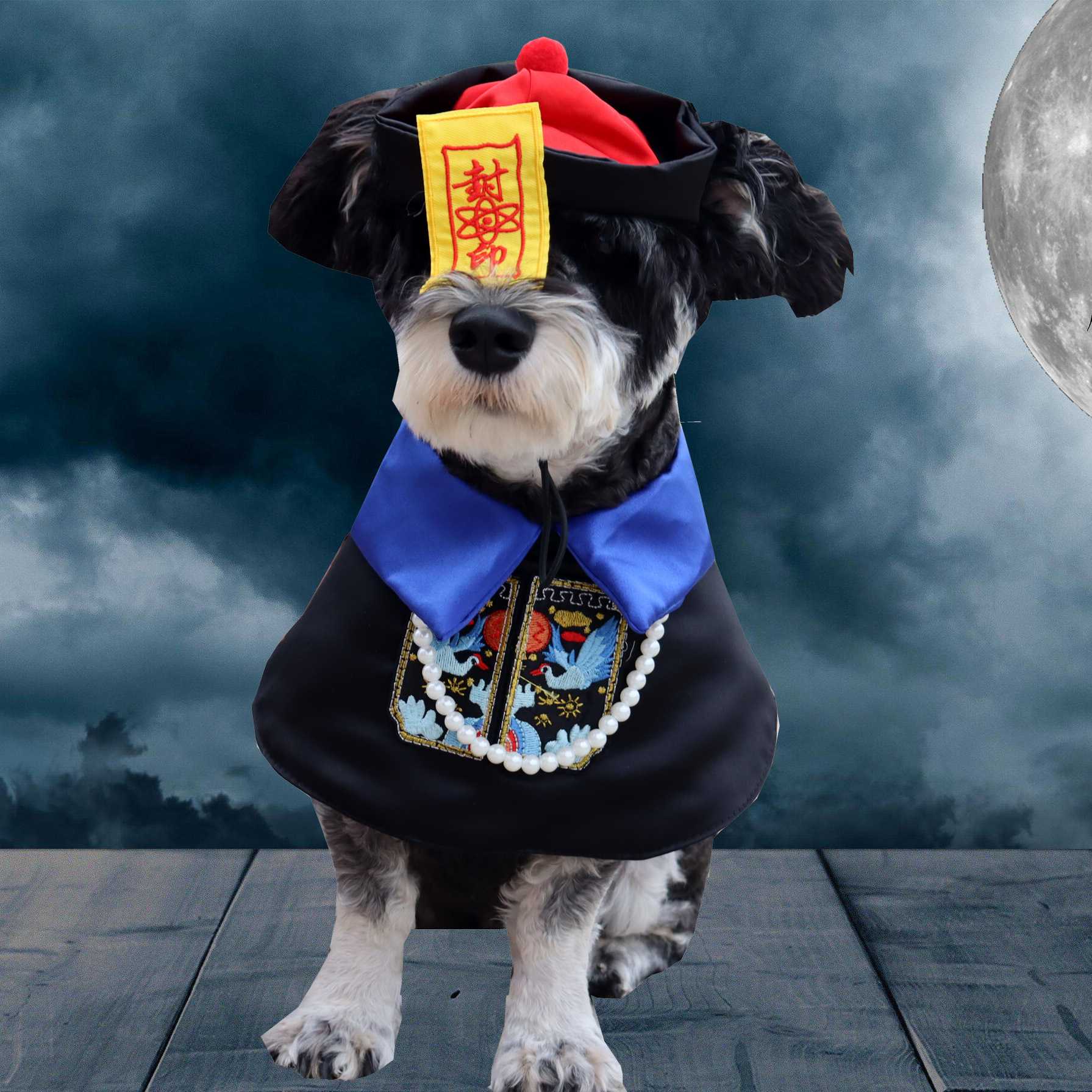 宠物万圣节装扮服饰猫咪狗cos僵尸服柴犬搞怪搞笑服恐怖变身装