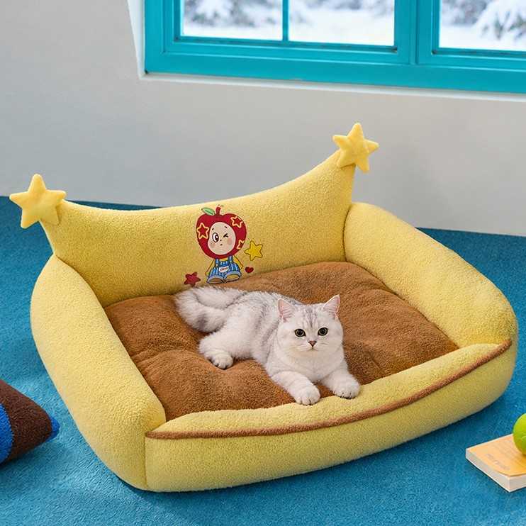 狗窝四季通用小型犬比熊宠物窝室内狗垫子沙发猫咪床新式冬季保暖