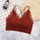 夏季 加厚胸垫 美背裹胸抹胸吊带背心无钢圈文胸运动内衣打底一片式