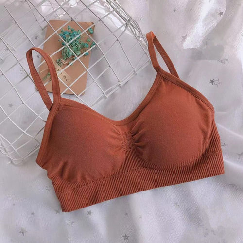 无钢圈纯棉抹胸镂空聚拢裹胸