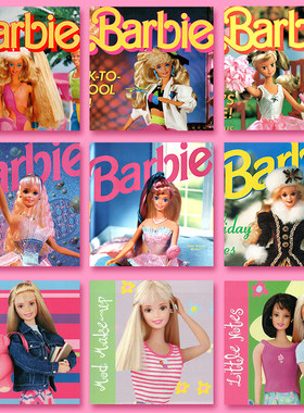 芭比公主Barbie复古杂志封面