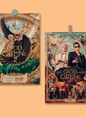 Good Omens好兆头电影海报宿舍墙贴卧室装饰画拍照道具卡片周边