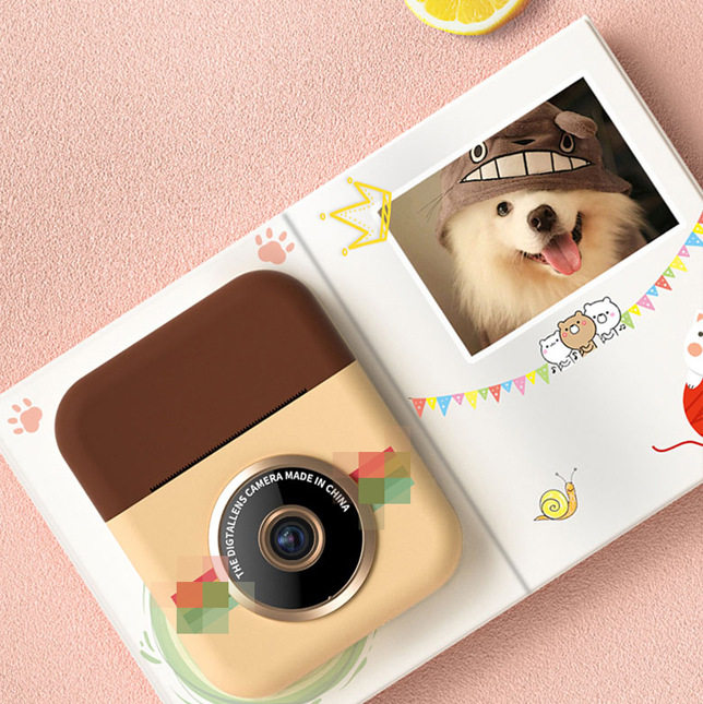 跨境CCD风格拍立得相机热敏打印儿童相机前后双摄像头拍立得2.4寸