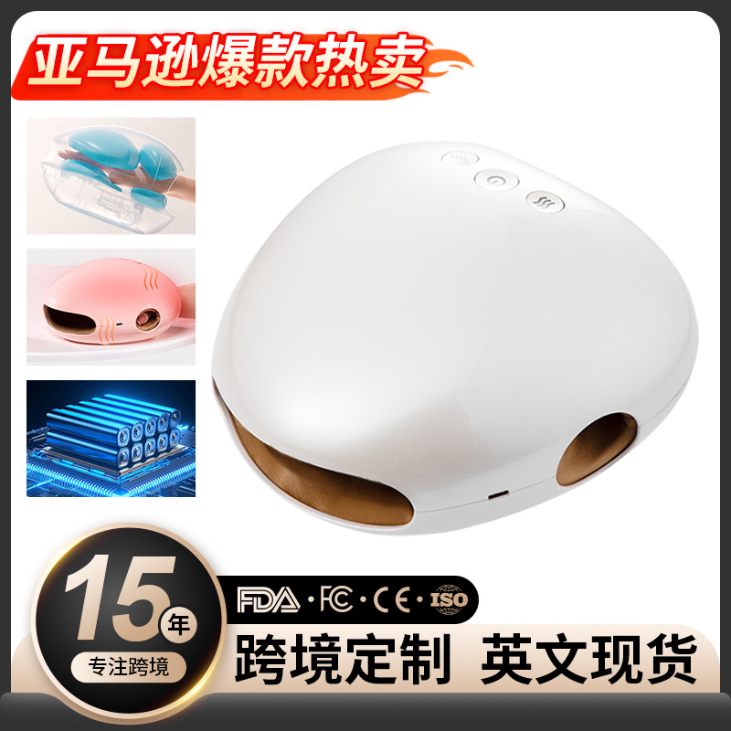 新款手部按摩器跨境热敷电动智能无线气压手掌手指关节理疗按摩仪