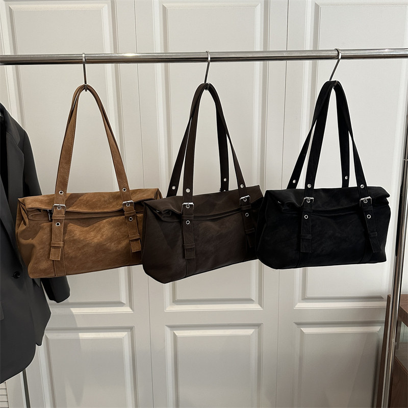 芊舒祺2026新款复古绒面托特包女大容量通勤手提单肩包简约复古包,箱包皮具/热销女包/男包,托特包,淘宝优惠券,粉丝福利购,淘宝优惠卷