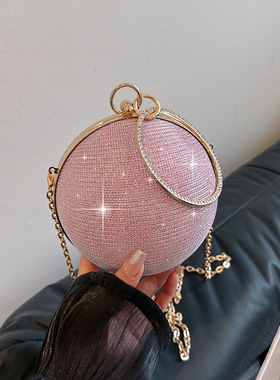 2026新款小众设计圆球包包女高级感网红爆款时尚小包晚宴包口红包