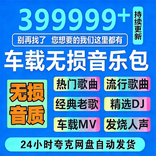 2026年无损车载音乐下载包高音质免费抖音热歌MP3歌曲dj wav flac