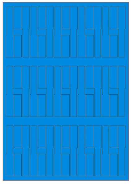 A4网线不干胶标签布线机房尾纤线缆标签P型激光打印贴纸30张包邮