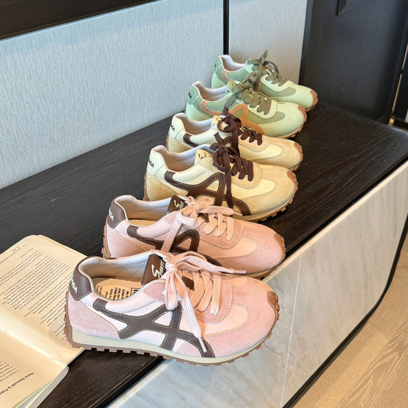 复古休闲板鞋女夏季新款麂皮面包鞋软底增高运动鞋,女鞋,时尚休闲鞋,淘宝优惠券,粉丝福利购,淘宝优惠卷