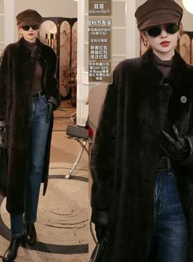 【跨年宠粉节】2025新款拉贡秋冬皮毛一体外套WQ-32801