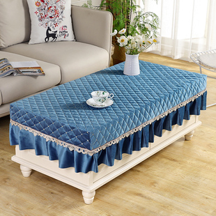 茶几布桌布长方形客厅餐桌罩蕾丝现代简约电视柜布套加厚茶几罩套