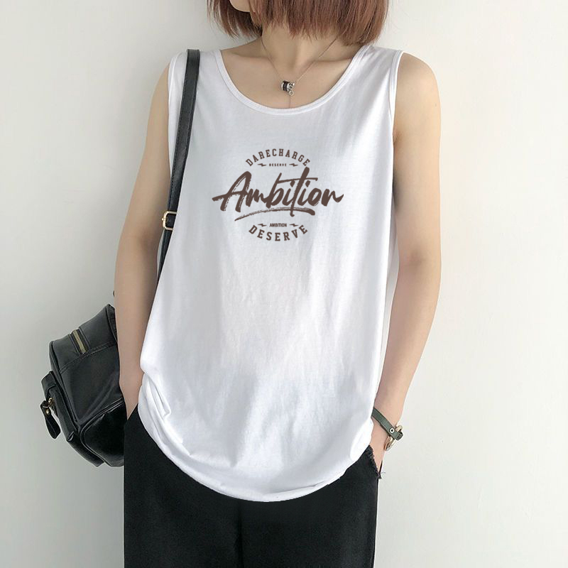 欧洲站2025夏季新款100%纯棉圆领吊带背心女内搭无袖白色洋气上衣
