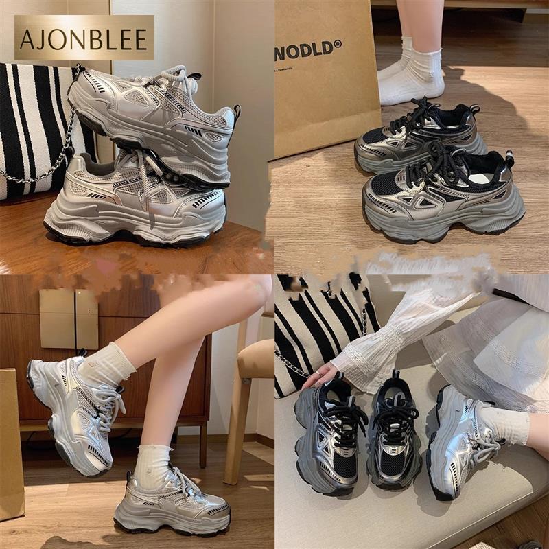 老爹鞋女2025新款爆款秋冬季加绒二棉鞋子百搭厚底增高休闲运动鞋